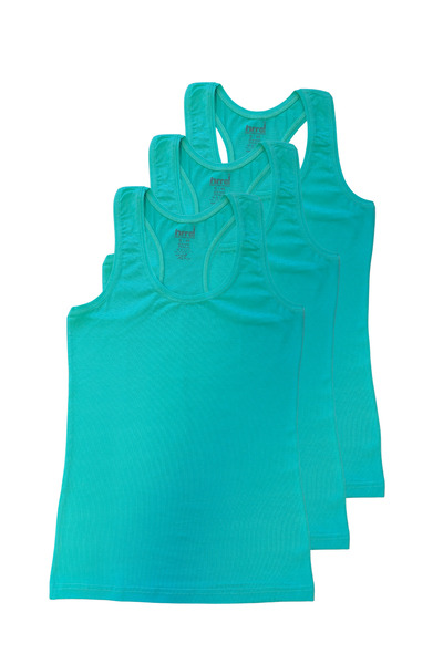 Hmd Women's 3-Pack Colorful Cotton Lycra Slim Fit Strap Tank Top - Comfortable Underwear
