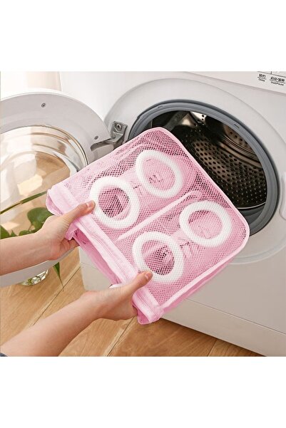 Flippy Shoe Washing Bag, Flippy, for Washing Machine, 28x24.5x8 cm, Pink