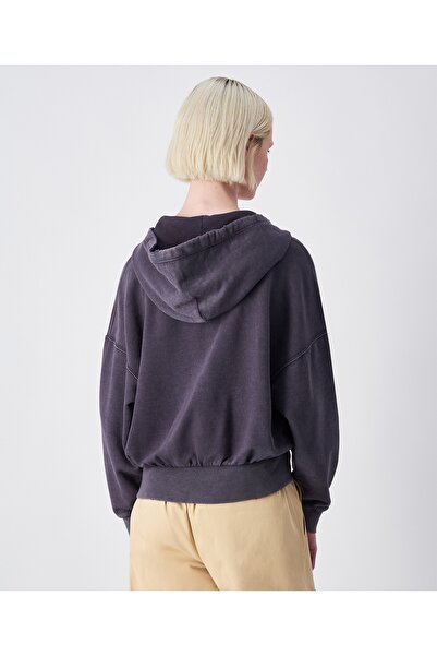 Champion Time Capsule Full Zip Hoodie Sweatshirt Gray Women's Sweatshirt -117689-Vs517