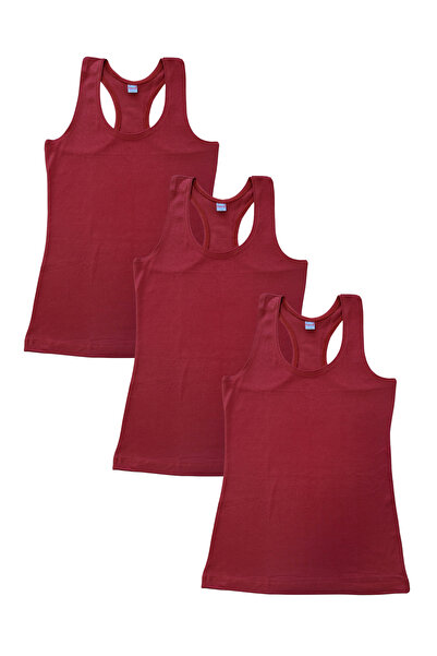 Hmd Women's 3-Pack Colorful Cotton Lycra Slim Fit Strap Tank Top - Comfortable Underwear