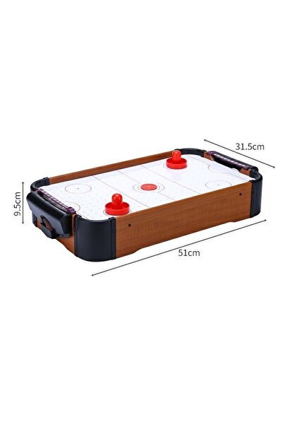 Flippy Τραπέζι Air Hockey Flippy, 51 x 31,5 x 9,5 cm, πίνακας αποτελεσμάτων, υλικό ABS, καφέ