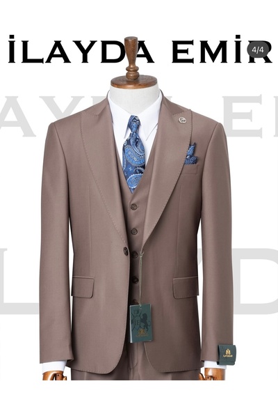 ilayda emir Vest Suit Beige