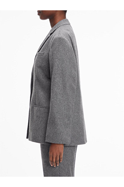 Calvin Klein FLANNEL WOOL TAILORE Kadın Gri Blazer