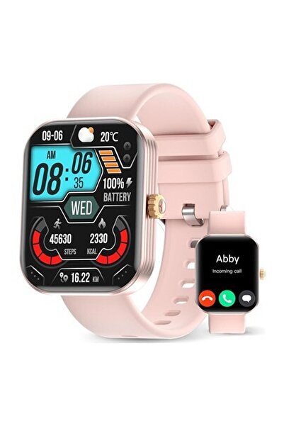 Amaztim Akıllı Saat, 2" Hd Ultra Büyük Ekran, Kadınlar Için - Pembe