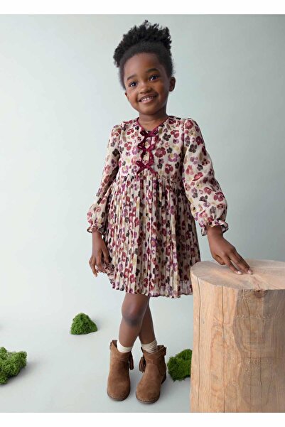 MAYORAL Winter Girl's Dress - Plum