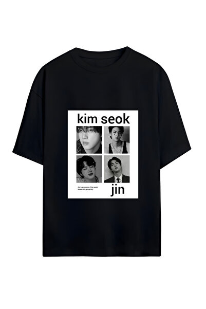 GraffTee تي شيرت قطني كبير الحجم للجنسين من BTS