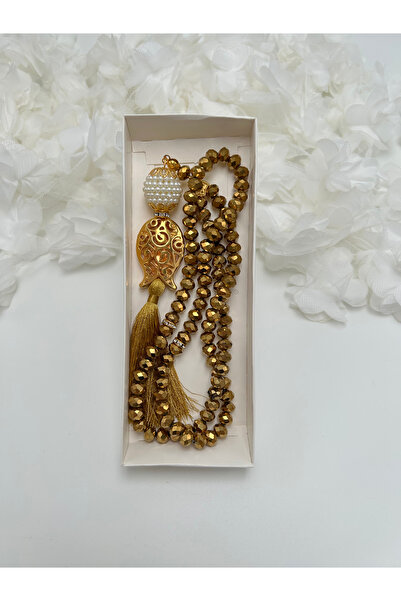 lenagiftworkshop VİZON Çeyizlik Hediyelik Kutulu Kristal Tesbih ( Hac - Umre ...