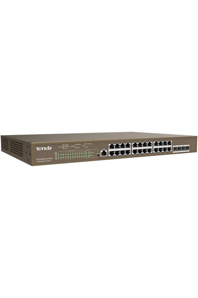 Tenda 24Port 410W Full Poe Teg5328P-24-410W Gigabit 4X Sfp Managed Switch Rackmount