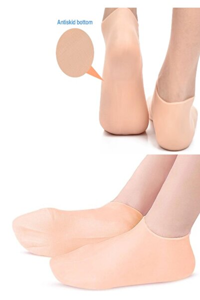 Bunyon Silikon Ayak Nemlendirici Çorap Ayak Bakım Peeling Krem Maskesi Topuk Çatlak Önleyici Ölü Deri Atı