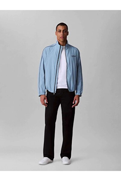 Calvin Klein LS CRINKLE STAND COLLAR TRACK JA Mavi Erkek Ceket