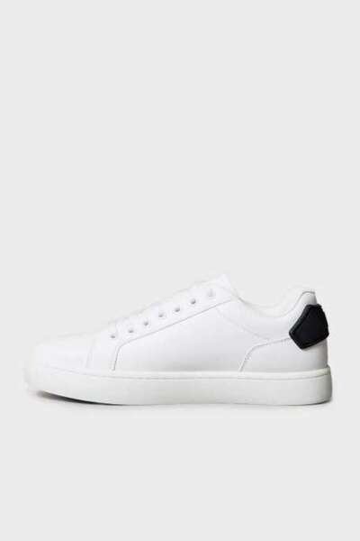 Calvin Klein CLASSIC CUPSOLE RU PATCH LTH Beyaz Erkek Günlük Spor Ayakkabı