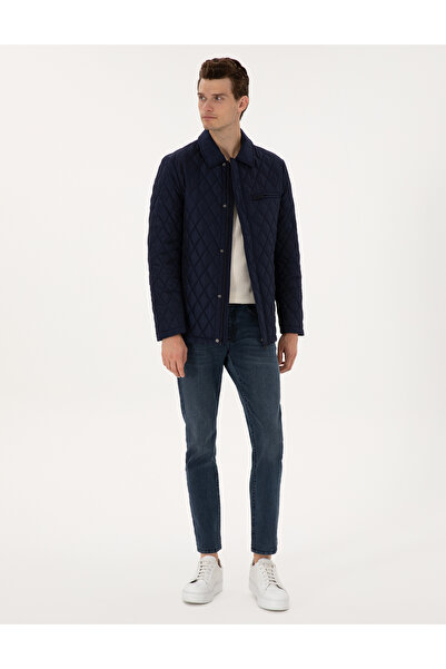 Pierre Cardin Lacivert Gömlek Yaka Mont 50313920-VR033