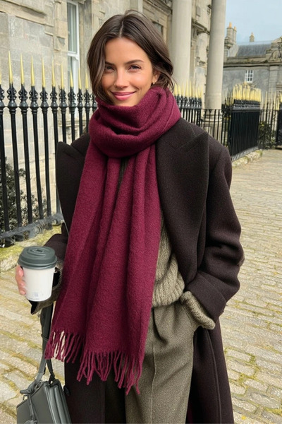 LAGRANZE Women's Soft Textured Loose Scarf Shawl