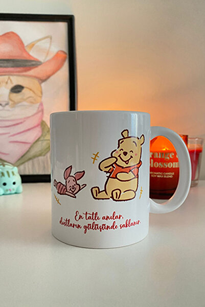İnci Rüyası Hediyelik Winnie The Pooh & Piglet Dostluk - Arkadaşlık - BFF Kup...