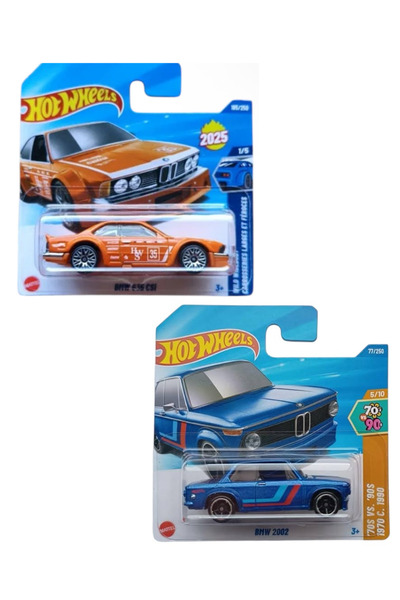 HOT WHEELS BMW 635 CSI - BMW 2002 (2li Set)