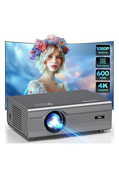 AAXA Agreago Wifi 6 ve Bluetooth 5.2, 400 Ansı Yerel 1080P 4K Destekli Projek...