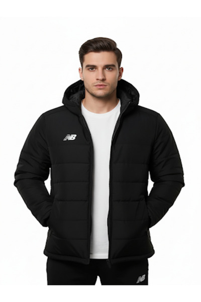 New Balance Tsj2220 Black Men's Coat Parka Jacket