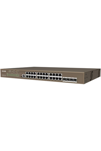 Tenda 24Port 410W Full Poe Teg5328P-24-410W Gigabit 4X Sfp Managed Switch Rackmount
