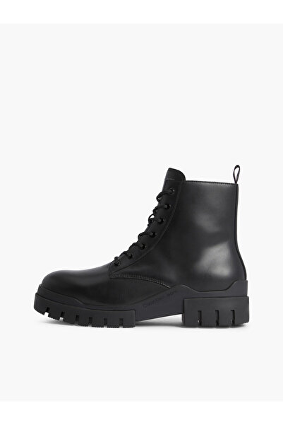 Calvin Klein TRANSP COMBAT MID LA Erkek Siyah Bot