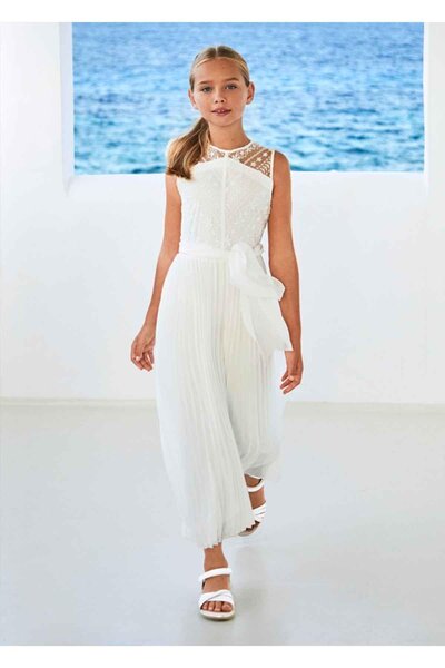 MAYORAL Yazlık Kız Tulum - Ekru