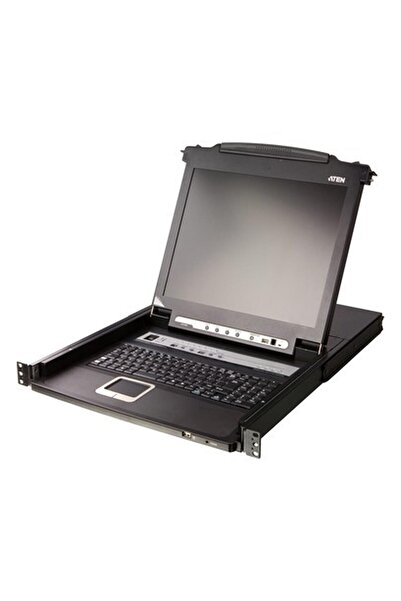 Genel Markalar 17.3" LCD 8-Port PS/2-USB VGA Single Rail LCD KVM Switch (Turkish keyboard)