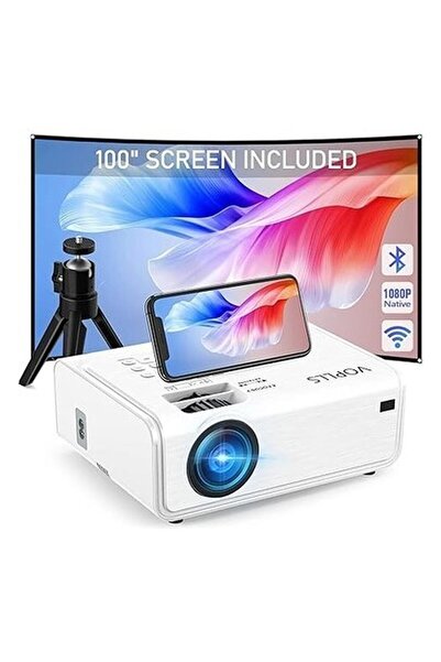 VOPLLS Wifi ve Bluetooth Özellikli Projektör 1080P 4K Destekli Ps5/ıos/android
