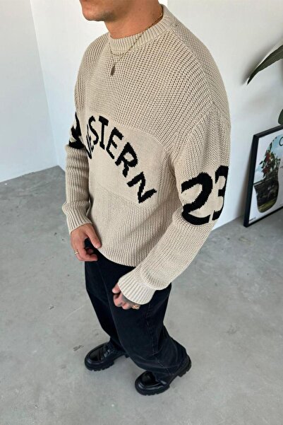 HAFKAGİYİM Крем Уест 23 Овърсайз Казак