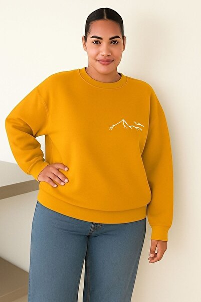 DM DOLCE MORE SWEATSHIRT UNISEX CU IMPRIMARE MUNTE