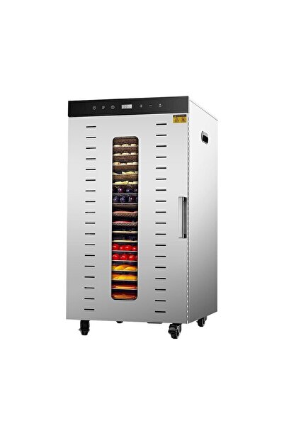 Dalle SS-20H Tekerlekli, Kolay Kullanım Uzun Ömürlü 20 Paslanmaz Tepsili Meyve Kurutma Makinesi