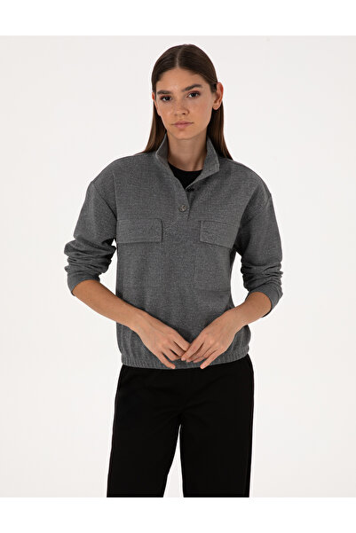 Pierre Cardin Gray Oversize Sweatshirt 50309089-Vr024