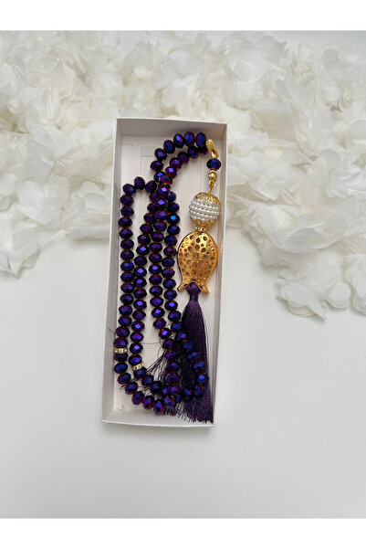 lenagiftworkshop سبحة كريستال في علبة هدايا من موردوم (حج - عمرة - مولد - بوتشا)