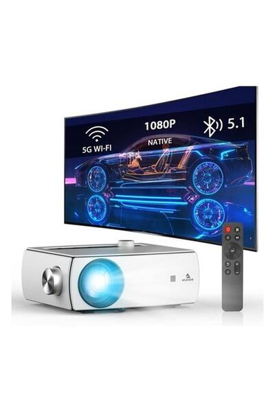 NexiGo PJ10 - 300 Ansı, 1080P Wifi Bluetooth Film Projektör