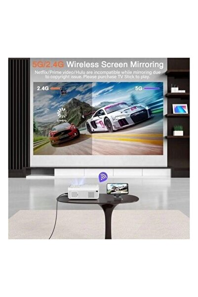 ANNLOV Auking Mini Projektör C 6d/4p-Keystone Projector