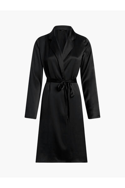 Calvin Klein ROBE Kadın Siyah Sabahlık