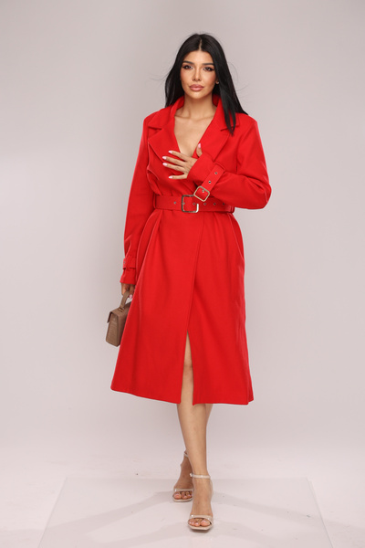 Pretty Women's coat with belt