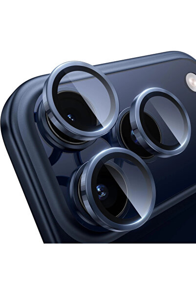 Lopard iPhone 17 Pro/17 Pro Max Kamera Koruyucu Gece Çekim Destekli Premium Safir Lens Koruma Parlak Temper