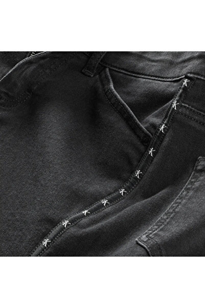 Calvin Klein STRAIGHT SKIRT WASHE Kadın Antrasit Etek
