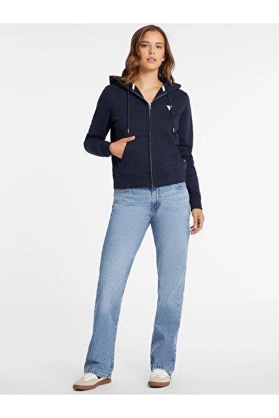Guess Jeans Kadın Lacivert Sweatshirt W4YQ03KC811-A71W