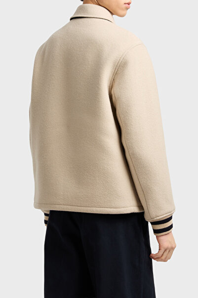 Emporio Armani Wool Regular Fit Classic Collar Lined Jacket Men's Jacket Em003125 Af17330 U1156