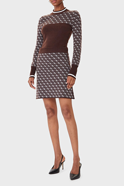 Guess Mock 4G Logolu Slim Fit Yarım Balıkçı Yaka Kazak W5BR24Z3JD2 KAZAK W5BR24 Z3JD2 FNHT