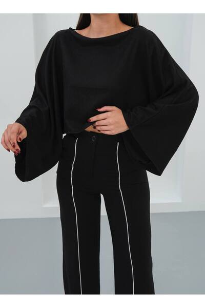 Butik Beyza Μπλούζα με μανίκια νυχτερίδα