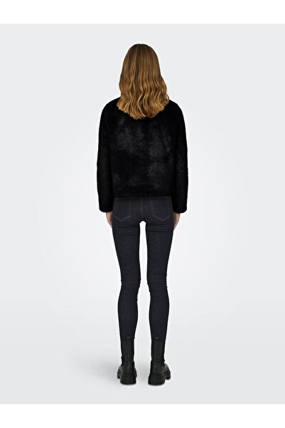 ONLY Palton pentru femei Onlnewvida Life Faux Fur negru 15295423