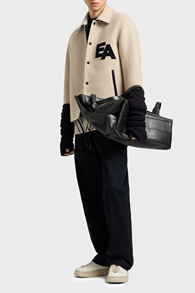 Emporio Armani Wool Regular Fit Classic Collar Lined Jacket Men's Jacket Em003125 Af17330 U1156