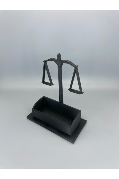vetria Scales of Justice Business Card Holder – Pla Business Card Holder, Office Desktop Organizer
