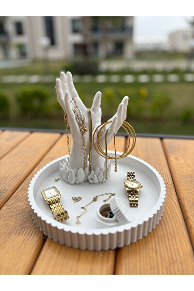 MEVV Plate + Hand Shaped Ring & Jewelry Stand