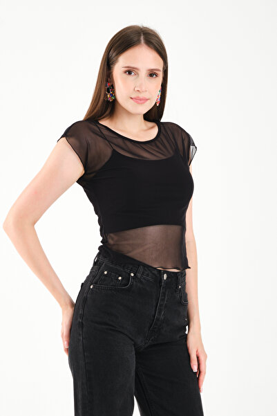BY PAPI Tulle Blouse