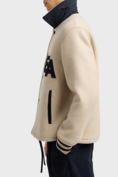 Emporio Armani Wool Regular Fit Classic Collar Lined Jacket Men's Jacket Em003125 Af17330 U1156