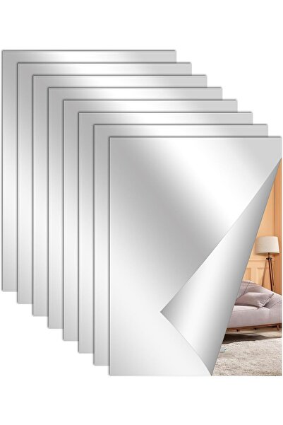 Slasa بلاط أكريليك مرآة ذاتي اللصق، سمك 2 مم، مرن ومقاوم للكسر -