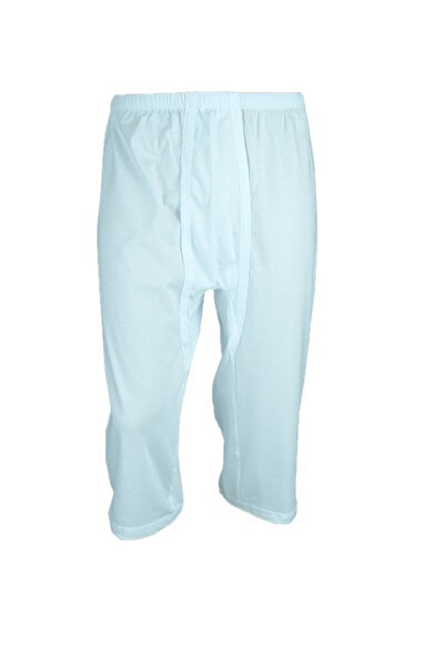 Ceylanoğlu Men's White Combed Cotton Knee-Length Long Pants Ottoman Sharia Pants 3-Pack