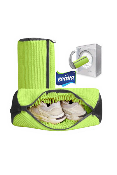 EVİMA Shoe and Special Item Washing Bag Microfiber Pasta Cloth Zipper Protection